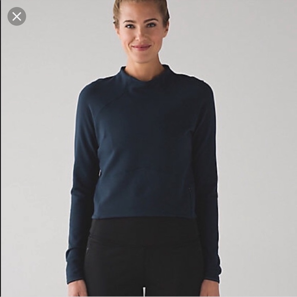 ISO lululemon hill and valley mock neck crop top 6